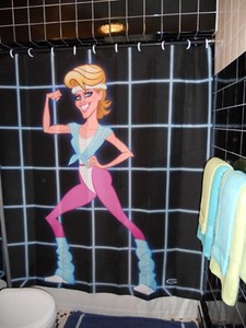 Glen-Hanson-ONJ-Olivia-Newton-John-Physical-Shower-Curtain
