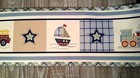 Kidsline Big Wheels Collection Train Boat Wall Border Pre-Pasted 10 Yd. Roll 