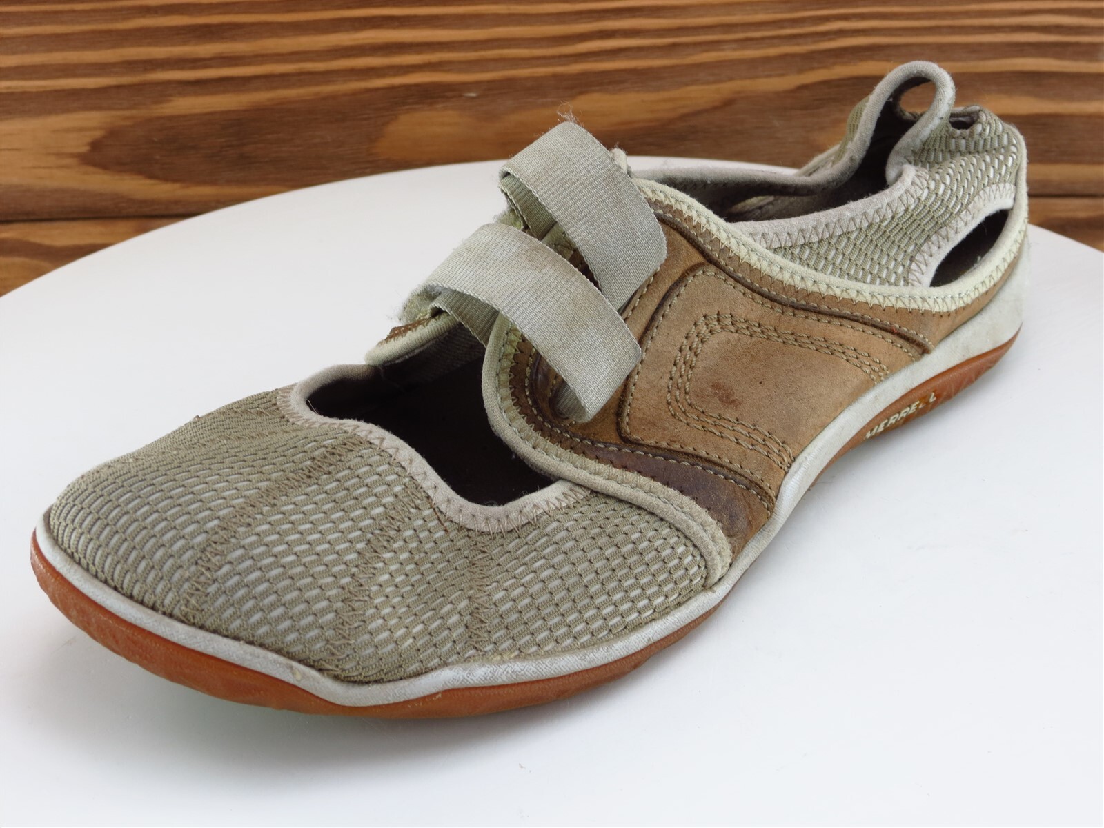 Merrell Size 8.5 Mary Jane Shoes Brown Leather Women M Lorelei MJ