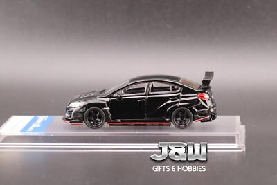 #ad #ad CM Model Subaru Impreza WRX Varis S4 Wide Body Black with extra set wheels 1 64 $18.99