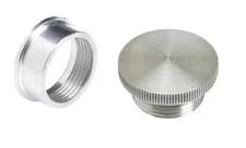 Billet NON-vented Screw Cap with Aluminum Weld on Bung - Radiator- Gas Tank