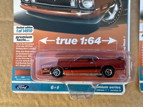 Ford Mustang Autoworld 1973 lote de 3 autos - Imagen 2 de 4