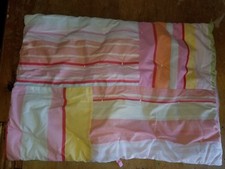Pottery Barn Kids "Colorful Patches/Stripes" Quilted Standard Sham