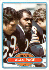 1980 Topps - #205 Alan Page Bears