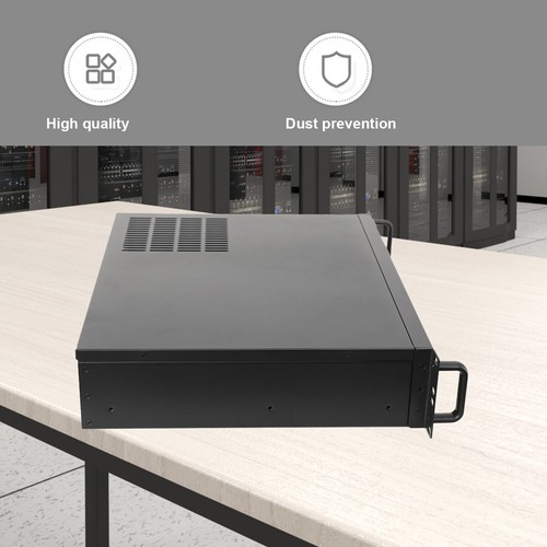 Rack Server Gehäuse 2U 2HE schwarz - nur 35cm tief mini ITX /micro ATX - Afbeelding 13 van 13