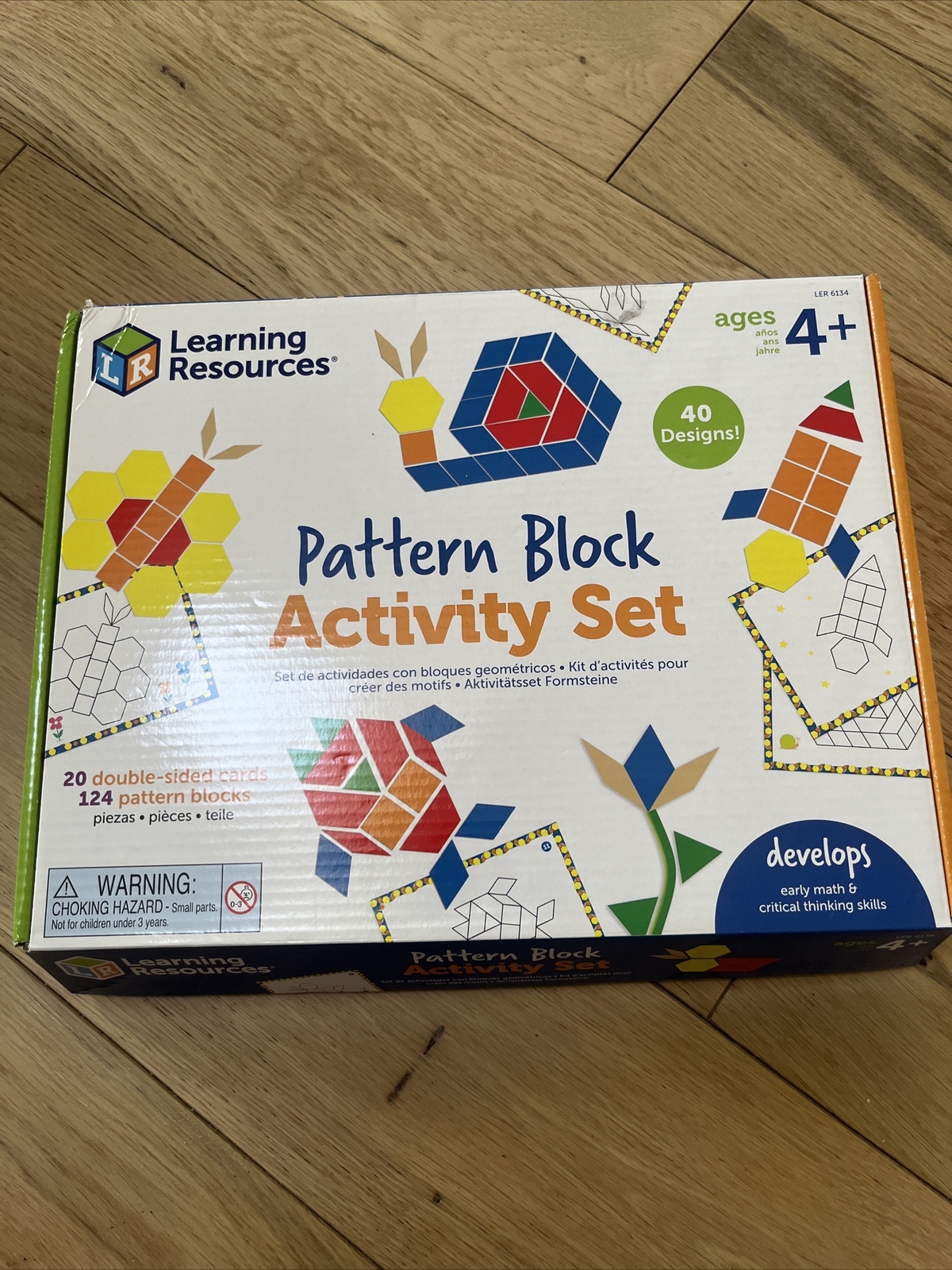 Pattern Block Activity Set for Kids by Learning Resources LER 6134-image