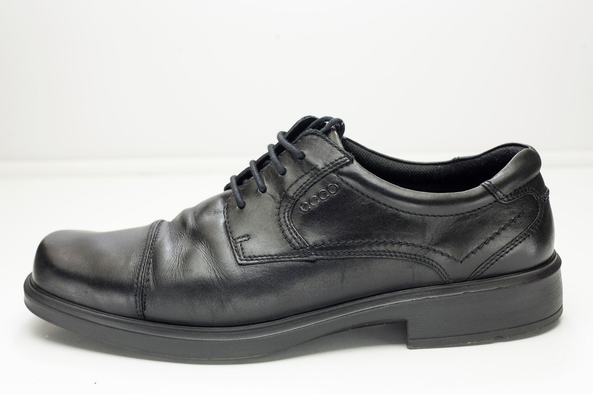 ECCO 13 13.5 Black Oxford Dress Shoes Men