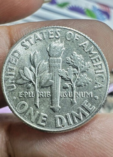 1964P Roosevelt (AU) 90% silver no mint (FT) (FB) Dime w/ date errors See Pic's - Picture 3 of 15