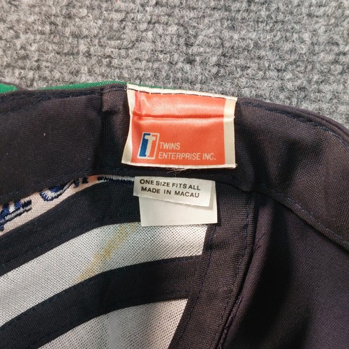 Vintage 90s Notre Dame Hat Fighting Irish Leprechaun Swirl Snapback Twins Enterp - Picture 6 of 7