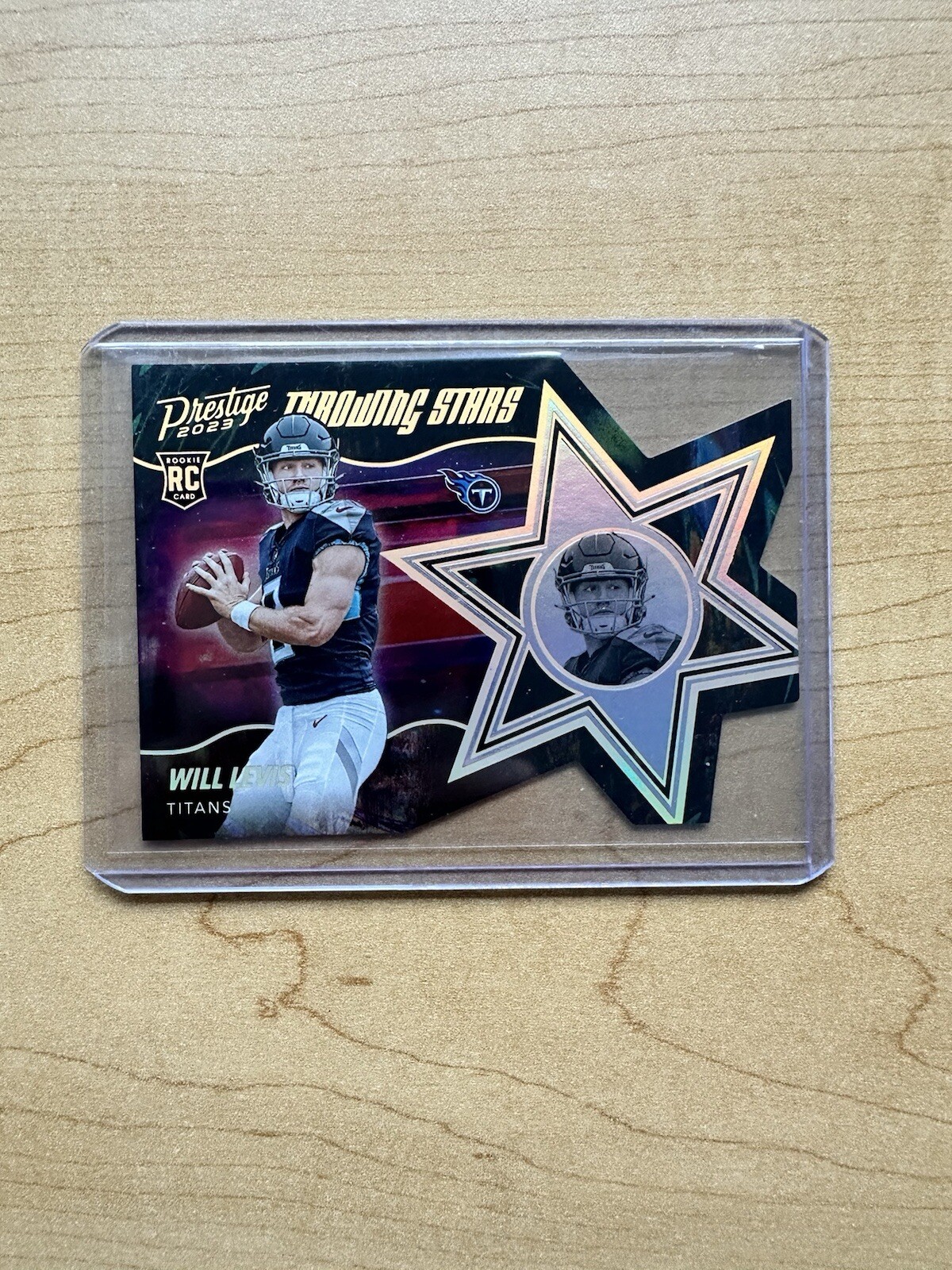 2023 Panini Prestige Will Levis Throwing Stars SSP Die-Cut Case Hit