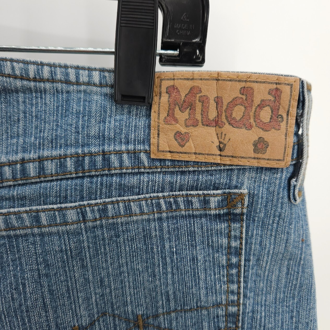 Mudd Jeans Women Denim Pencil Skirt Blue The Beat Generation Zip Button