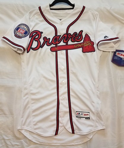 AUTHENTIC MAJESTIC GREG MADDUX 44 LARGE ATLANTA BRAVES FLEX BASE Jersey - Picture 2 of 3