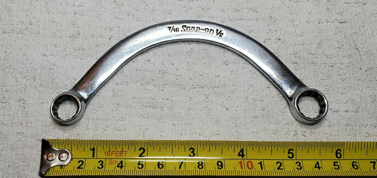 SNAP ON TOOLS CX1416 HALF MOON BOX WRENCH 7 16 1 2 SAE 12 POINT