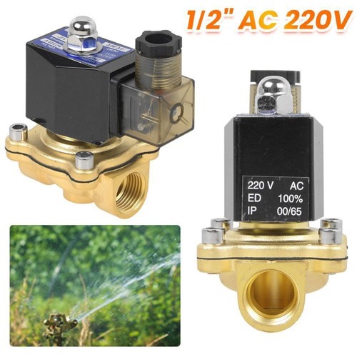 Solenoid Valve Brass 3/4"", 1/2"", 1"" 0-10 Bar NC Powerless Closed 230V Valve - Picture 8 of 12