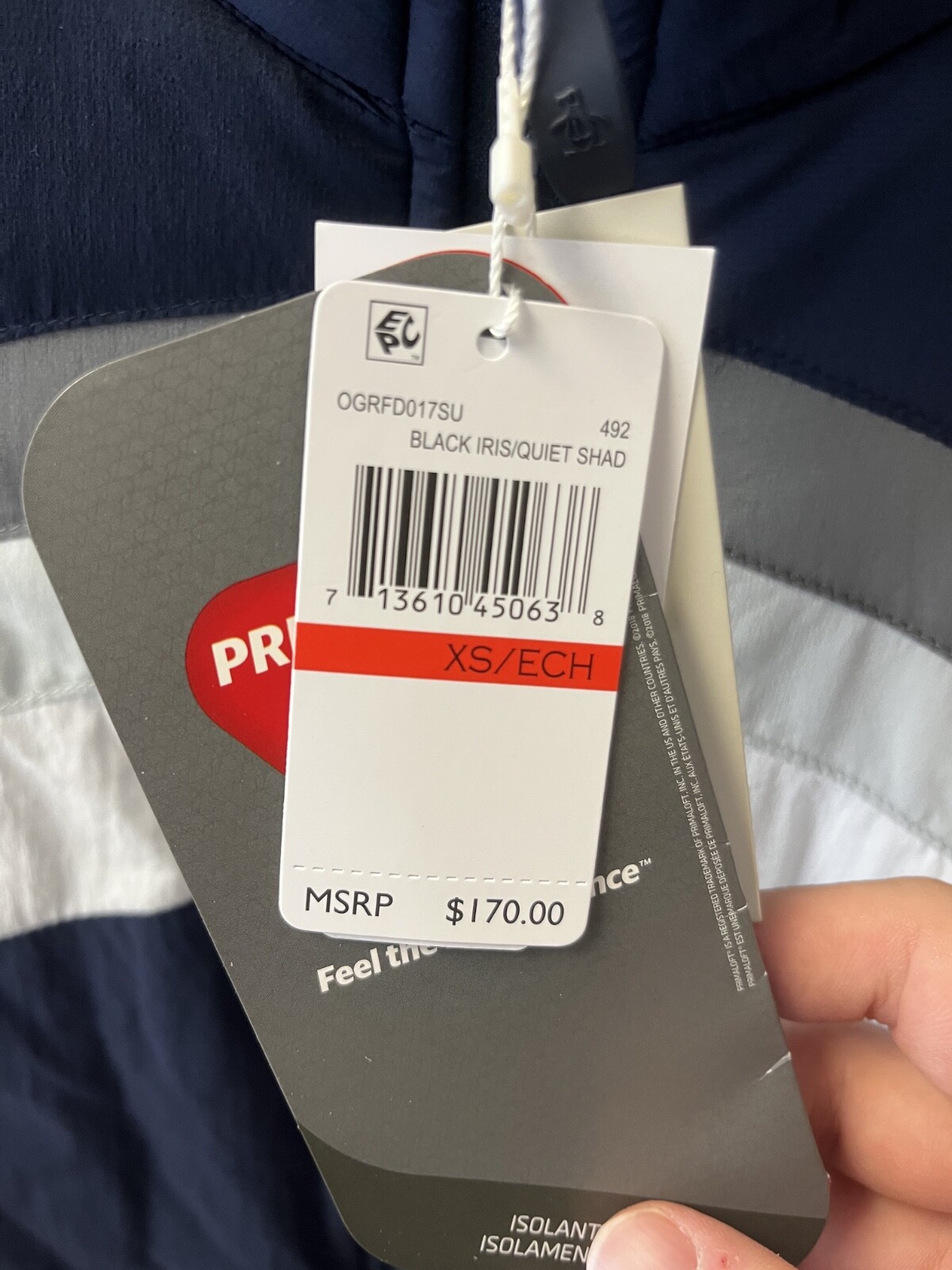 NWT WOMEN'S ORIGINAL PENGUIN JACKET, SIZE: XS, COLOR:BLACK IRIS/QUIET SHADE-C410