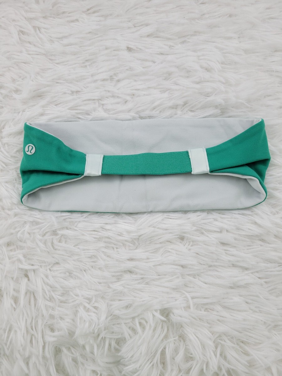 lululemon athletica Scrunchie & Headband Set in White, Navy & green, Lululemon Bow Scrunchie 3-Pack Stretch Polyester White Green  main image 3