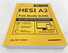 HESI A2 Full Study Guide 3rd Edition With Online Resources | Paperback
