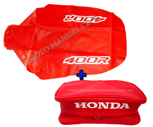 Seat cover & fender bag xr400 xr 400 xr400r design 00 red premium fast shipping - Picture 1 of 4