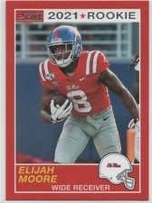 2021 Chronicles Draft Score #57 Elijah Moore OLE MISS Rookie Card 35. rookie card picture