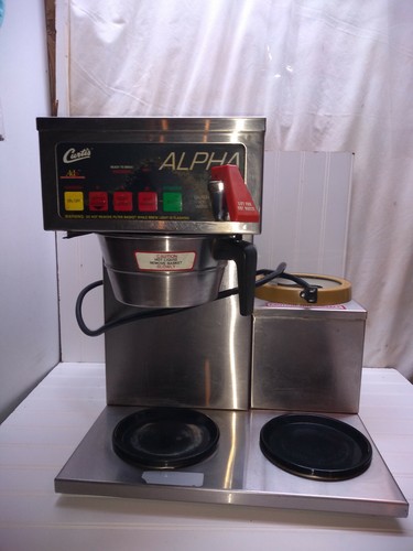 Curtis Alpha Commercial Coffee Brewer 3 Burner Pot Warmer Hot Water Dispenser