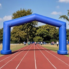 Large 21Ft Gable Inflatable Arch with built-in blower - Blue