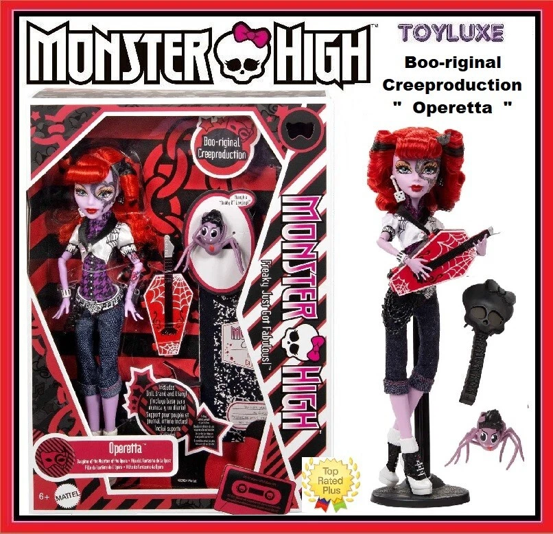 Monster High Boo-riginal Creeproduction Operetta Doll G1 w/ Diary
