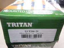 Tritan UCP206-20 Pillow Block Bearing,Ball,1-1/4" Bore