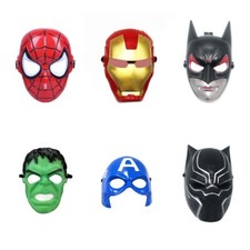 6 PCS Avengers Hero Mask Batman Iron Man Hulk Batman Spider-Man Birthday party