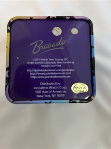 NEU 2011 Bravado Justin Bieber Armbanduhr Lila mit Sammlerbox - Bild 3 von 4