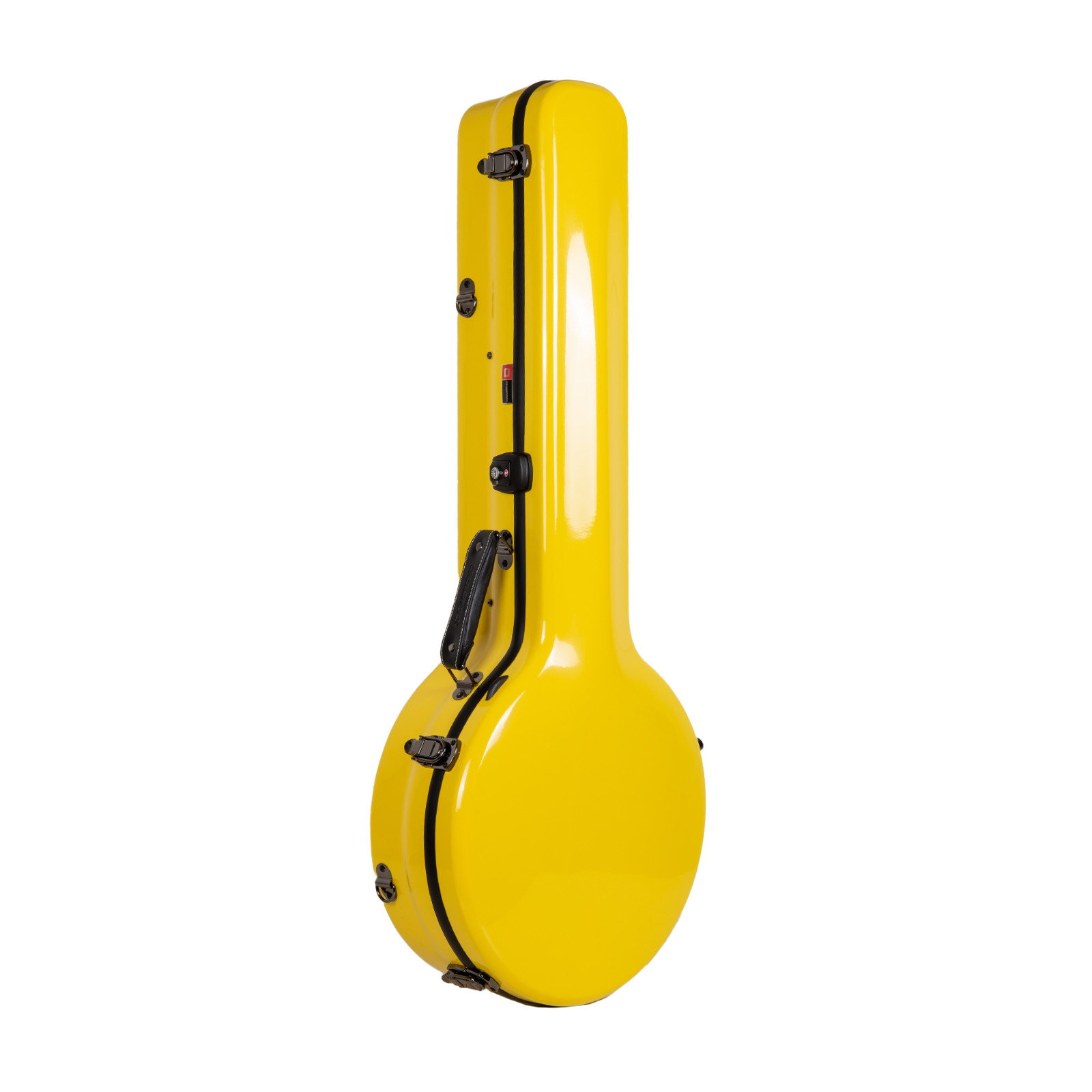 Crossrock Fiberglass Banjo Case Fits 5-String Resonator Styles-TSA Lock-Yellow