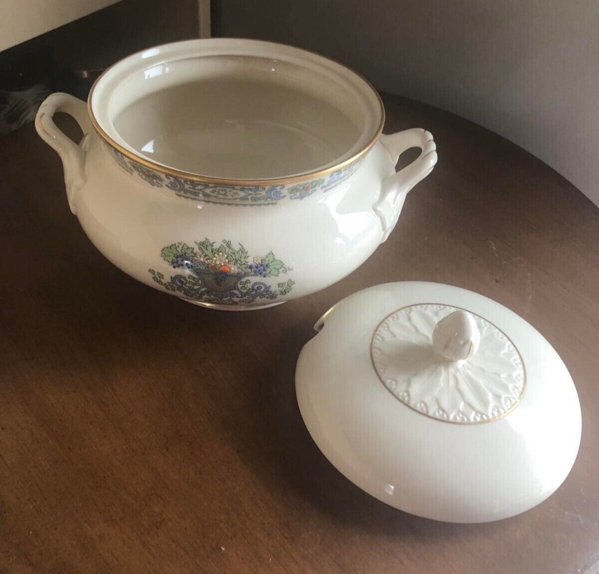 Lenox China AUTUMN Two Handled Tureen Gold Backstamp MINT, NEVER