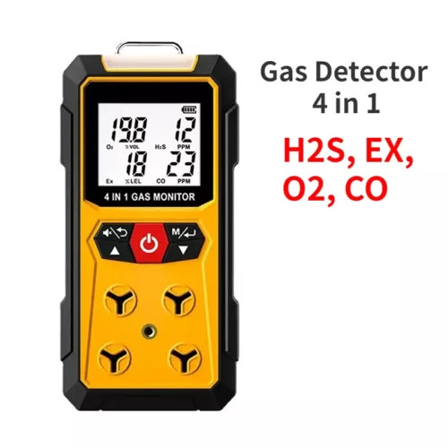 Detector de Gas Medidor 4 en 1 Oxígeno O2 Monóxido de Carbono CO Ex Analizador Combustible - Imagen 9 de 23