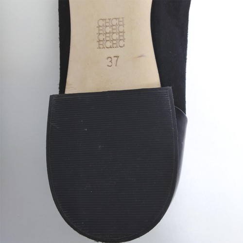 Carolina Herrera FLATS schwarz Leder Halbschuh US 6 ORIGINAL spitze Zehenschuhe EU 37 - Bild 6 von 11