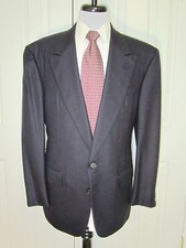  1200 CHESTER BARRIE NAVY SUPER 100S WOOL SPORT COAT MADE IN ENGLAND 41 R
