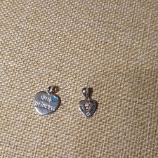 .925 Sterling "Little Princess" and "My Little Girl" Pendant Set.