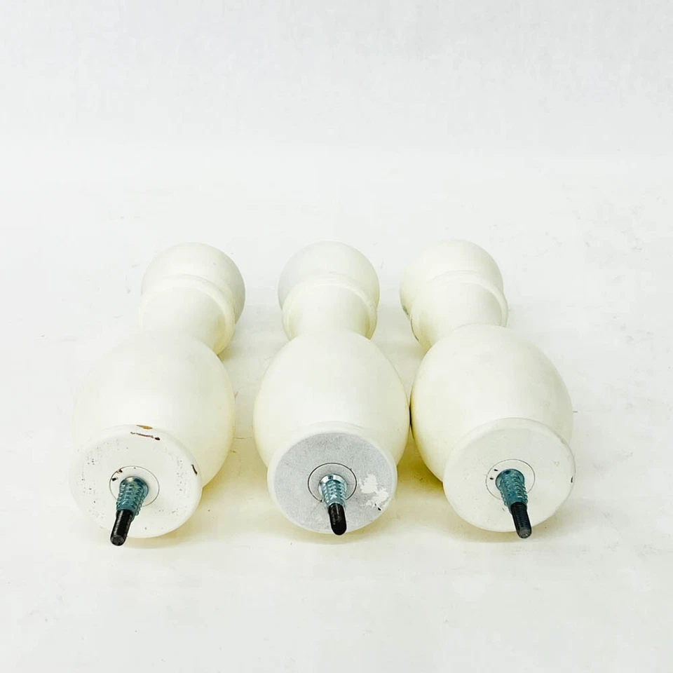 Poste de acabado roscado de escalera de madera 1/4 x 5/8 3 piezas Foto 2 de 4