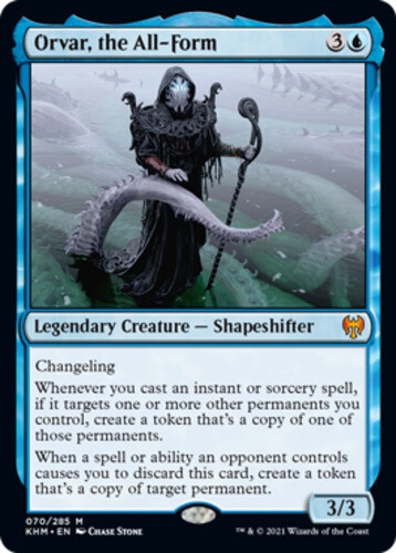 Orvar, the All-Form 1x FOIL KHM MTG Kaldheim Mythic MINT blue Orvar, the All-Form 1x FOIL KHM MTG Kaldheim Mythic MINT blue