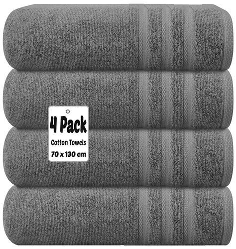 4X Bath Towels 100% Cotton Soft Large Size Hotel Beach Spa Big Bath Towel Set - Picture 6 of 49