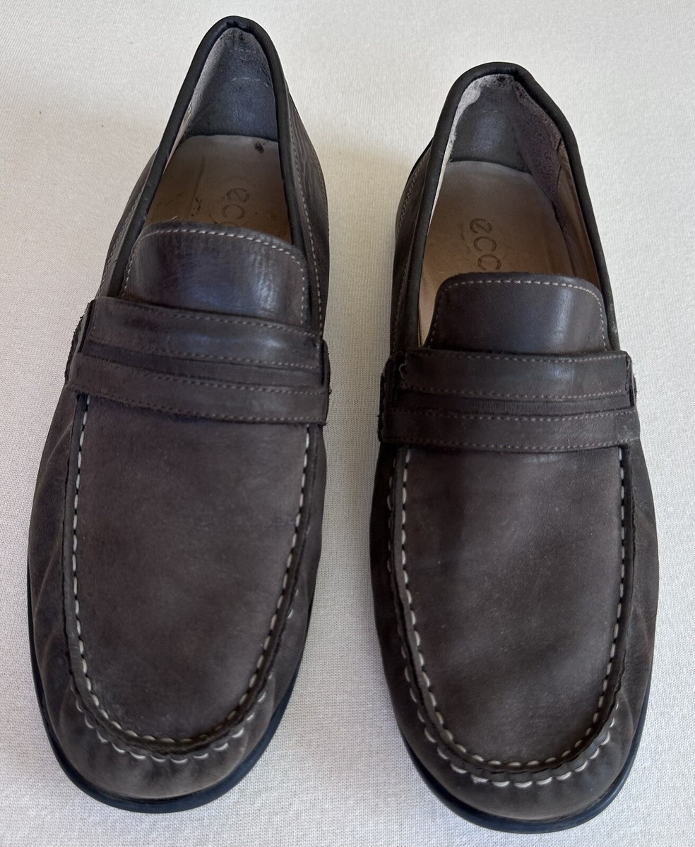 ecco エコー レザー デッキシューズ ブラウン 43　420 ECCO S. Lite Hybrid メンズ レザーダービーシューズ | ブラック