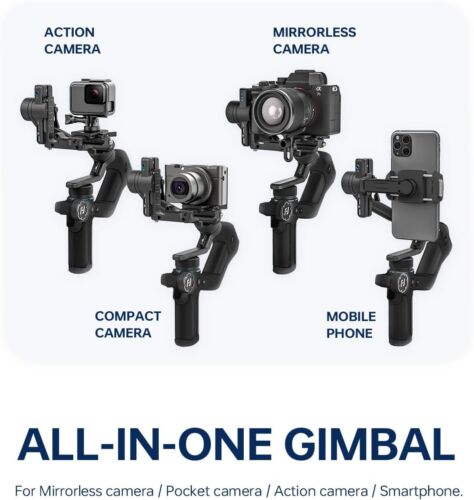 FeiyuTech SCORP Mini2 3-Axis Handheld Gimbal Stabilizer Built-in AI Track Sensor - Picture 2 of 12