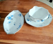 Lot Ravier Et Sauciere Sur Dormant Art Deco