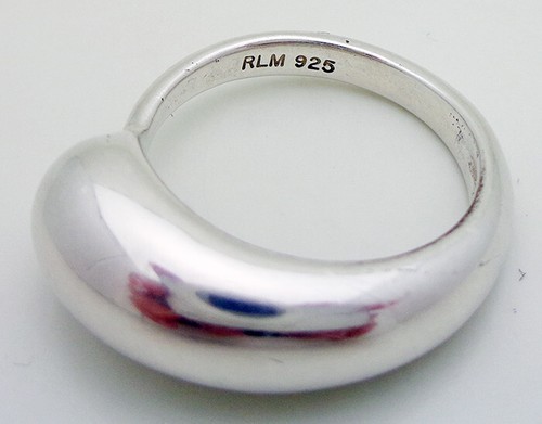 Vintage Robert Lee Morris RLM Sterling Silver Modernist Ring Size 6 - 第 6/6 張圖片
