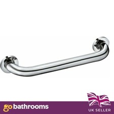 Safety Handrail Chrome Bathroom Grab Bar Supported Living Aid Screw In Bar 300mm