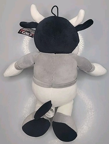 NWT Fiesta Toys Retro Gordy The Cow 11" Black & White Stuffed Animal Plush - Picture 3 of 8