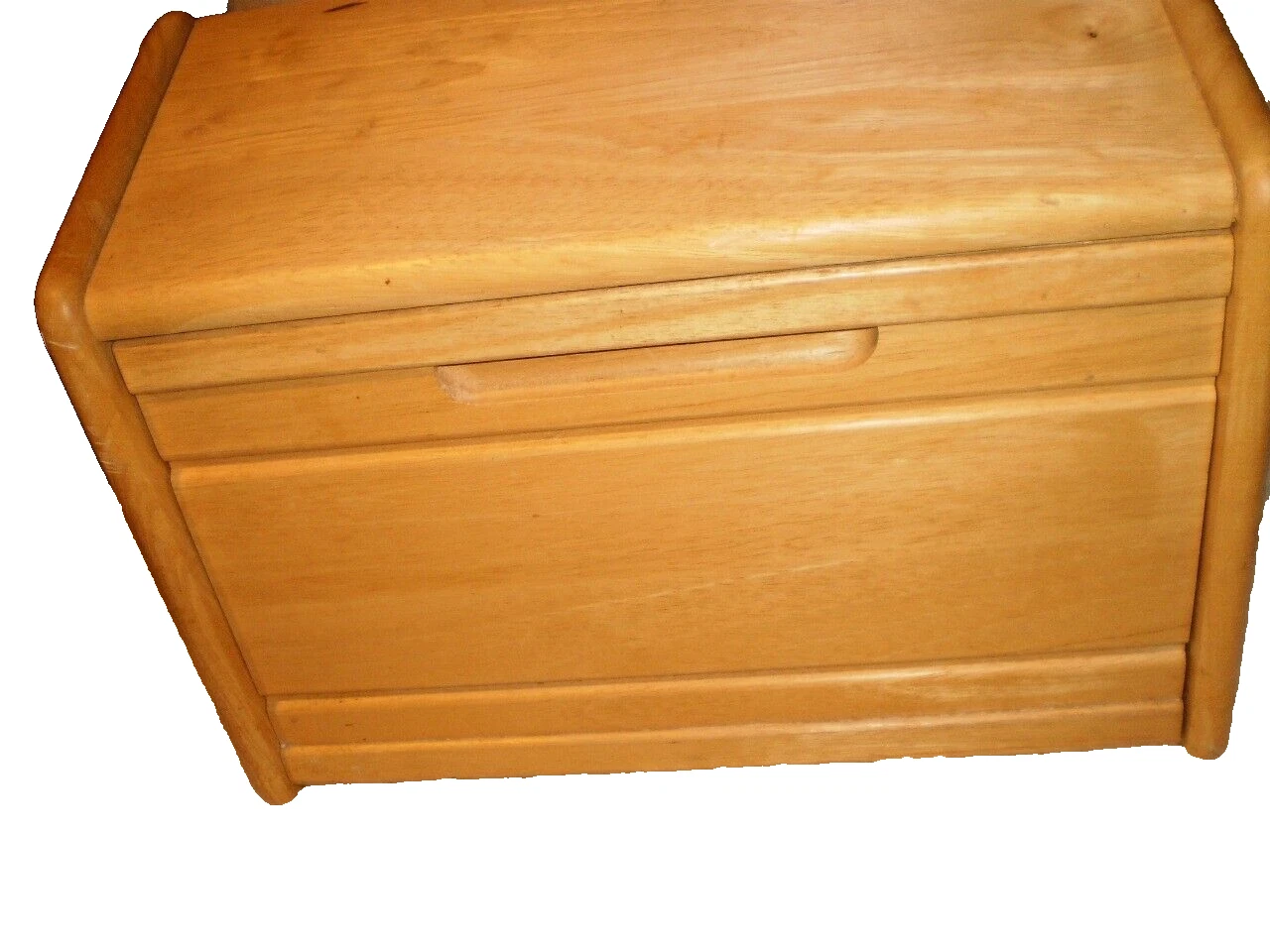 good wood thailand Wooden Bread Box Kitchen Storage w/Flip Top