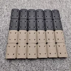 M-Lok Rail Cover Low Profile SNAP-IN Slot Covers for MLOK System Black / Tan