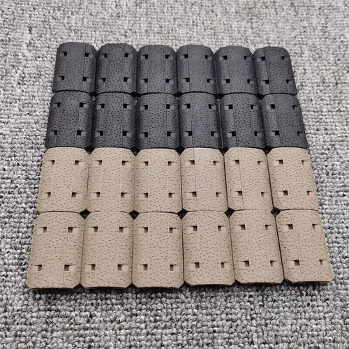 M-Lok Rail Cover Low Profile SNAP-IN Slot Covers for MLOK System Black / Tan