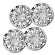 4 x 14 Inch WHEEL TRIMS 14" HUB CAPS HQ ABS Plastic Universal Push-In /// NRM062