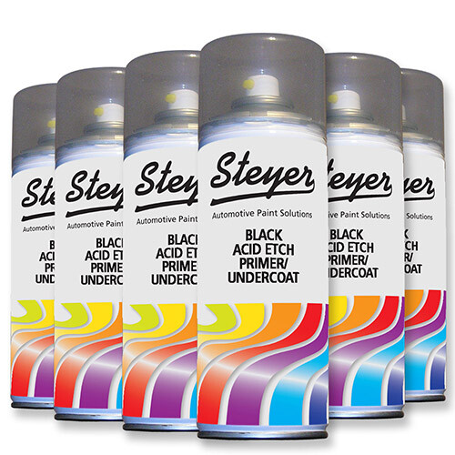 400ML Aerosol Black Acid Etch Primer Undercoat Steel Aluminium Metal