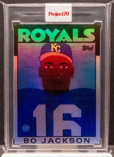 BO JACKSON 2021 Topps Project70 #234 1986 Topps Keith Shore Rainbow Foil 45/70